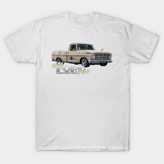 Old 1969 Ford F100 Ranger Pickup Truck T-Shirt by Gestalt Imagery